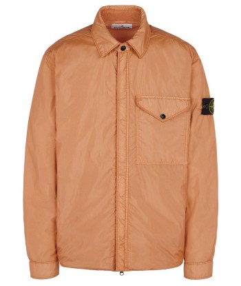 STONE ISLAND - Suchemise crinkle corail basket pas cher