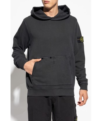 STONE ISLAND - Hoodie épais Noir de votre