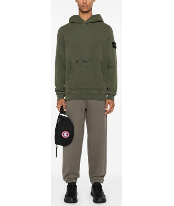 STONE ISLAND - Hoodie épais Vert olive Par le système avancé 