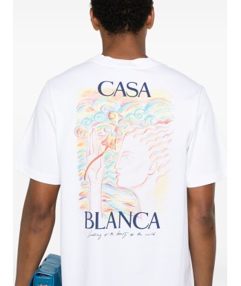 CASABLANCA - Tee shirt Mushroom Goddess Amélioration de cerveau avec