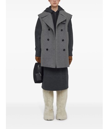 JIL SANDER - Manteau croisé à design sans manches shop