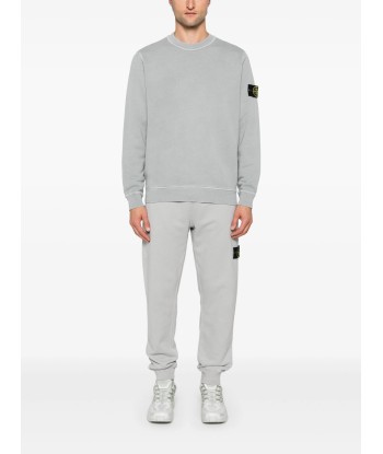 STONE ISLAND - Crewneck à poche gris perle ouvre sa boutique