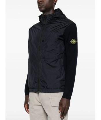 STONE ISLAND - Gilet Bi-matière Noir Venez découvrir notre 