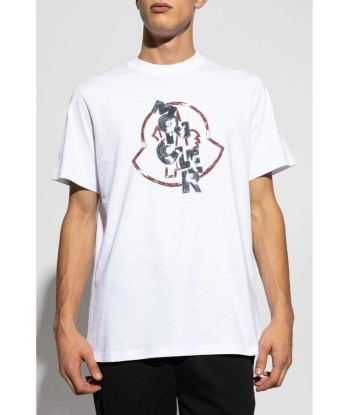 Moncler t-shirt à logo imprimé français