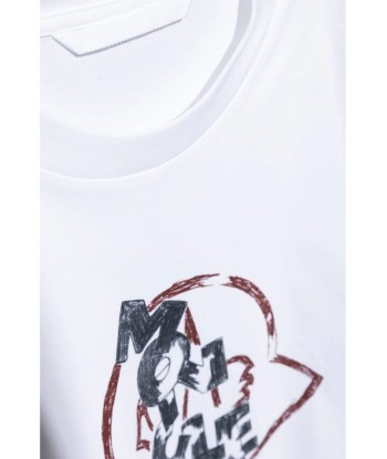 Moncler t-shirt à logo imprimé français