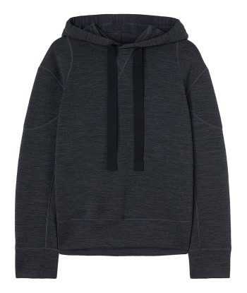 JIL SANDER - Hoodie en laine à lien de resserrage Profitez des Offres !