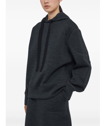 JIL SANDER - Hoodie en laine à lien de resserrage Profitez des Offres !