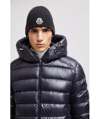 MONCLER - Bonnet en laine gris foncé Les magasins à Paris