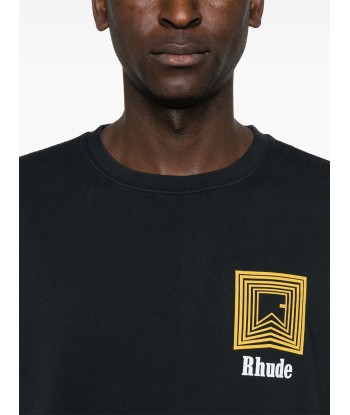 RHUDE - TEESHIRT CHEVRON LOGO REPEAT Découvrez la collection