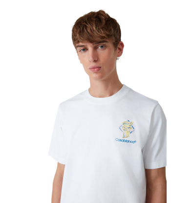 CASABLANCA - T-SHIRT DIAMOND COLUMN BLANC Vous souhaitez 